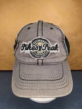 Pikes Peak Colorado Embroidered Logo Elevation 14110 Mountain Strapback Hat