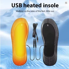 5V USB Electric Heating Insoles Foot Warmer Cuttable Full-Foot Winter Insoles