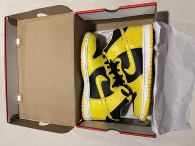 Size 10.5 - Nike Dunk High SP Men s Colorblock Sneaker Iowa Black/Varsity Maize