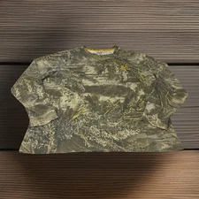 Realtree MAX-1 XT Men’s XL Extra Large  Camo Camouflage Long Sleeve T Shirt