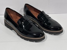 Vionic Cheryl Penny Loafers Black Shiny Patent Leather Women s Size 10 in VGC