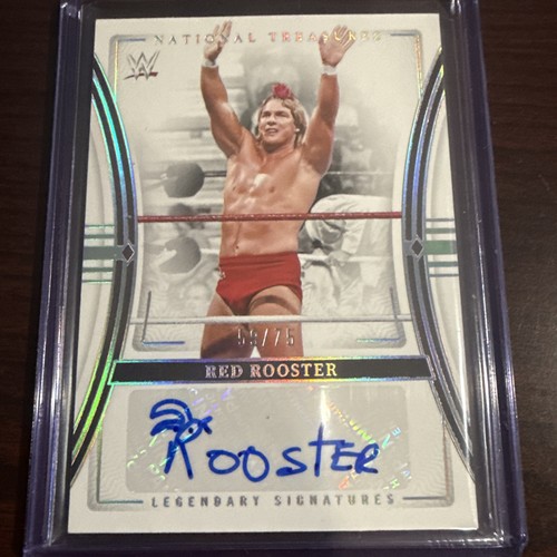 2024 Panini WWE National Treasures RED ROOSTER Auto Holo Silver /75 ...