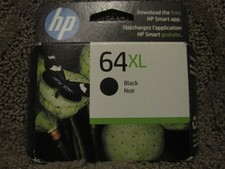 HP N9J92AN Black Ink Cartridge Genuine OEM NEW  64XL 64