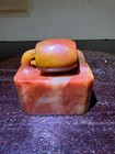 Unusual Vtg. Chinese HK Export Shoushan Stone Seal — photo 3
