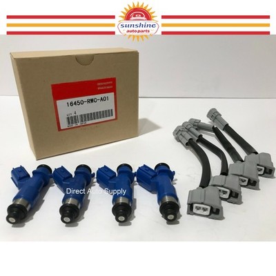 4 NEW OEM 410cc FUEL INJECTORS 16450-RWC-A01 FOR RDX RSX TSX INTEGRA CIVIC
