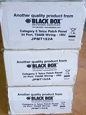 3 NEW NOS 1U 24 Port CAT5 Telco Patch Panel T...