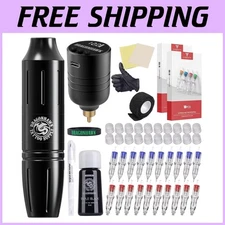 Complete Tattoo Pen Kit with Pro Cartridges