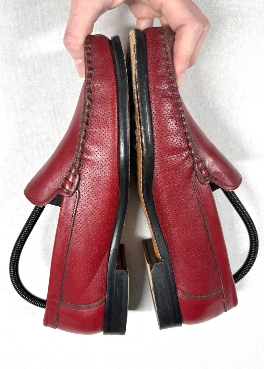 Vineyard Sandro Moscoloni Loafer‎ Mens Murray Red Leather Slip On Career Sz 8 Vineyard Sandro Moscoloni Murray Loafer Driver Men Sz 9.5  main image 3