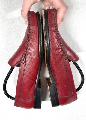 Vineyard Sandro Moscoloni Loafer Mens Murray Red Leather Slip On Career Sz‎ 8 Vineyard Sandro Moscoloni Murray Loafer Driver Men Sz 9.5  main image 3