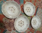 Sebring Pottery Co Fortune 22k Gold Trim Set Of 4 Salad Or Desert Dishes — photo 1
