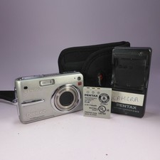 Pentax Digital Camera Optio A20 10.0MP Silver Tested Full Set