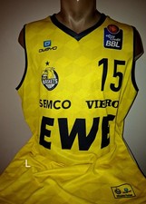 Jersey basketball BC EWE Baskets Oldenburg Cameron Clark 2021 Owayo L yellow