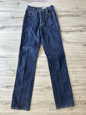 Vintage 80s Calvin Klein Jeans High Waisted Slim Fit Straight Leg Jeans Size 5