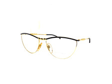 Vintage Women's Eyeglass Frame 80s GOLD LES COPAINS