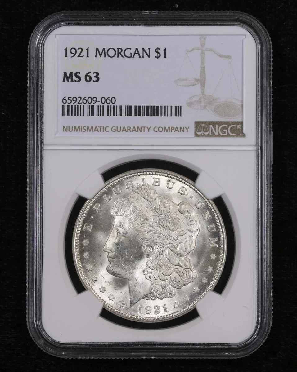 MS 63 Graded 1921 Year Morgan US Dollars (1878-1921) for sale | eBay