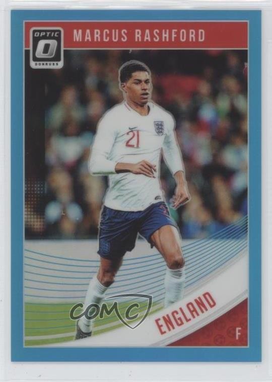 2018-19 Panini Donruss Optic Aqua Prizm 18/149 Marcus Rashford #124 01eh