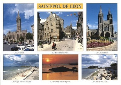 Saint-Pol-de-Leon Rue-Prinicpale Kreisker Plage 