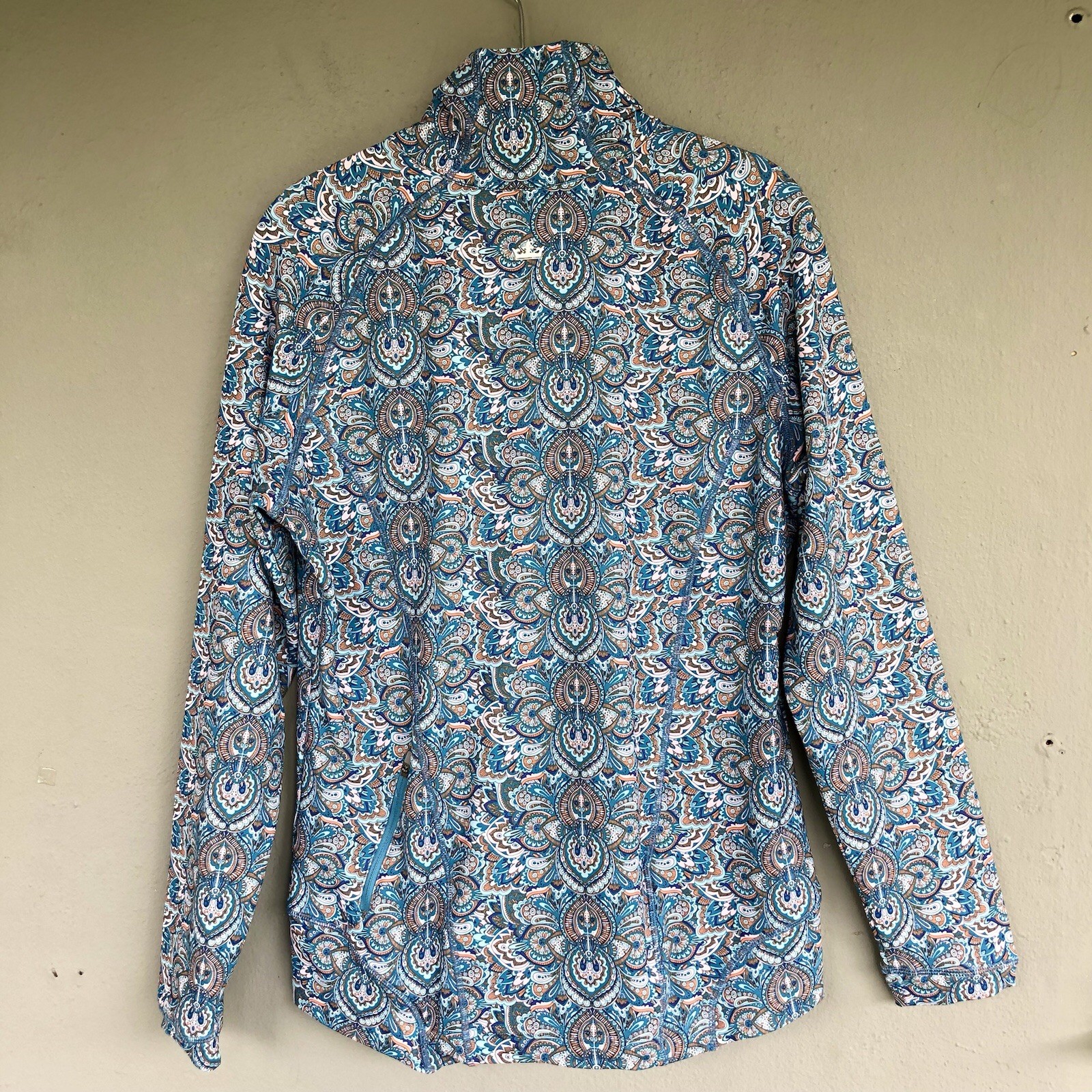 Peter Millar Performance Zip Up Jacket L Teal Pai… - image 9