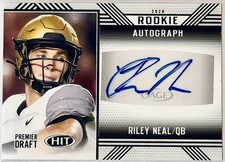 2020 Sage Hit - Rookie Autographs Riley Neal #A29 (AU, RC) Auto