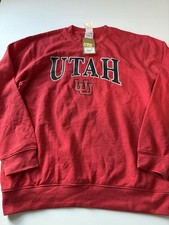 Rivalry Threads 91 Utah Utes Men's Large Red Sweatshirt NWT  40 Fast Shipping