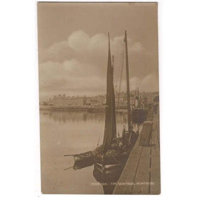 MONTROSE Eventide, The Quayside, Angus RP Postkarte postalisch gebraucht 1916