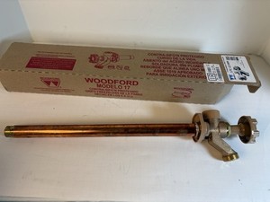 Woodford 17C-12-MH Model 17 Wall Faucet 12-Inch C Inlet Metal Handle 3/4”