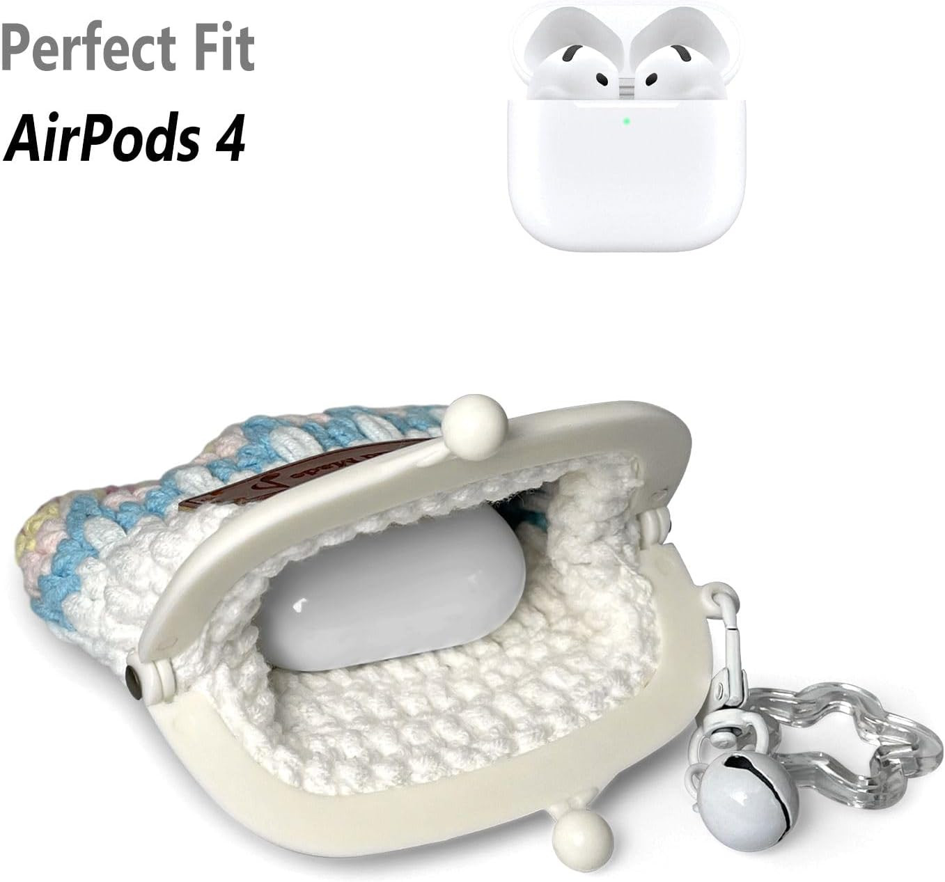 Crochet Case for TAGRY X08, TOZO NC3, NC9, Soundcore Sport X20, Jlab Go Air Pop+