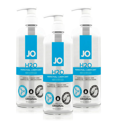 System Jo H2O Water Based Personal Lubricant 16oz Pack of 3