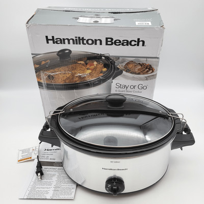 Hamilton Beach Stay or Go 6 Quart Slow Cooker - Model: 33262G