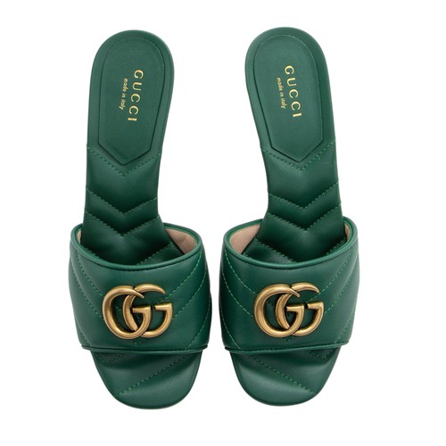 Scivoli Gucci Matelasse in pelle GG Marmont - taglia 5/35 - Foto 5 di 8