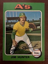 1975 Topps - Catfish Hunter #230 HOF ALCYYOUNG/8TIMEALLSTAR/5TIMEWSCHAMP
