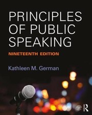 Principles of Public Speaking - Paperback By ...
