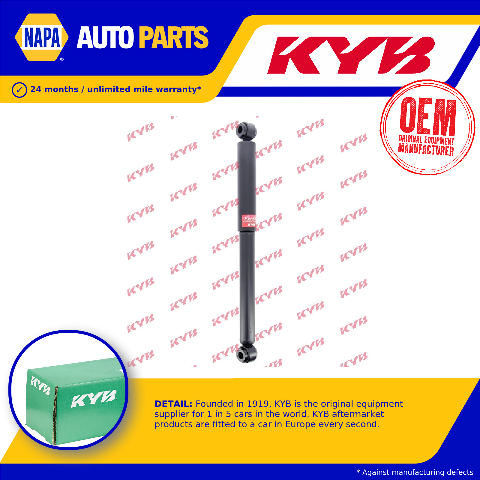 Shock Absorber (Single Handed) 343300 KYB 4854104031 4854135231 4854139305 New