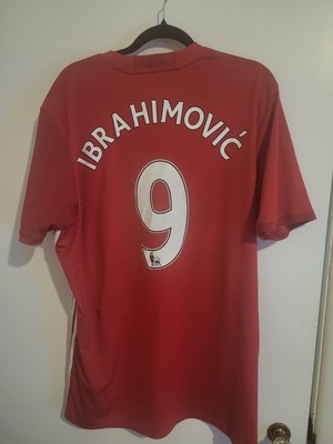 2016/17 Manchester United Home Jersey #9 Ibrahimovic Medium adidas