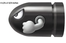 Bullet Bill Decal Wall Art Decor Super Mario Bros Peel Stick Nintendo Sticker