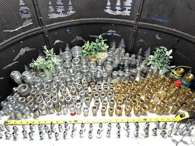260 QTY! MASSIVE MIX LOT- Parker Swagelok Dixon Quick Disconnect Brass Stainless