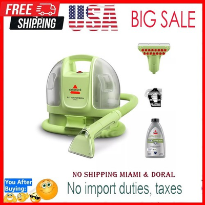 #ad BISSELL Little Green Mini Portable Carpet and Upholstery Deep Cleaner Car Auto $86.99