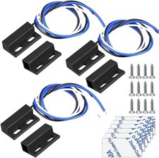 3 Set NO/NC Recessed Magnetic Door Contact - Hidden Window Reed Alarm Switch