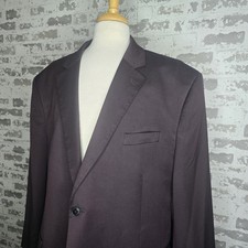 Oak Hill Blazer Mens Size 54 Regular Burgundy Two Button Center Vent Sport Coat