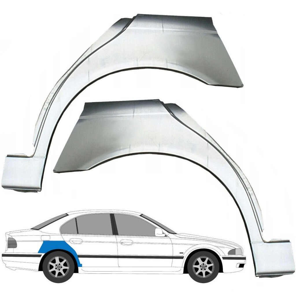 BMW 5 E39 1996-2004 SALOON ESTATE / REAR WHEEL ARCH REPAIR PANEL WING / PAIR