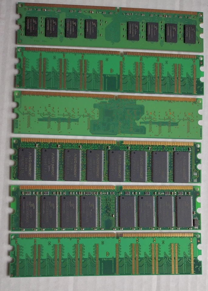 (6 Total) MEMORY MODULES, (Five) 512MB MEMORY MODULES, (One) 2GB MEMORY MODULE. - Image 2 of 4