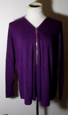 FREELOADER Purple Long Sleeve 1/2 Zip Top Size S