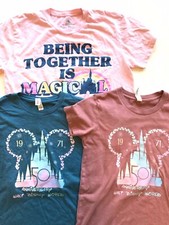 Walt Disney World T Shirts Lot Of 3. Kids M, Kids L, Adult Small
