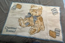 54  x 36   Vintage Cherished Teddies Baby Throw Blanket Hard To Find Aurora