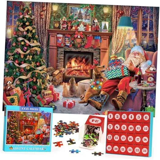 Advent Calendar 2024 Christmas Jigsaw Puzzles, Christmas Countdown G7169
