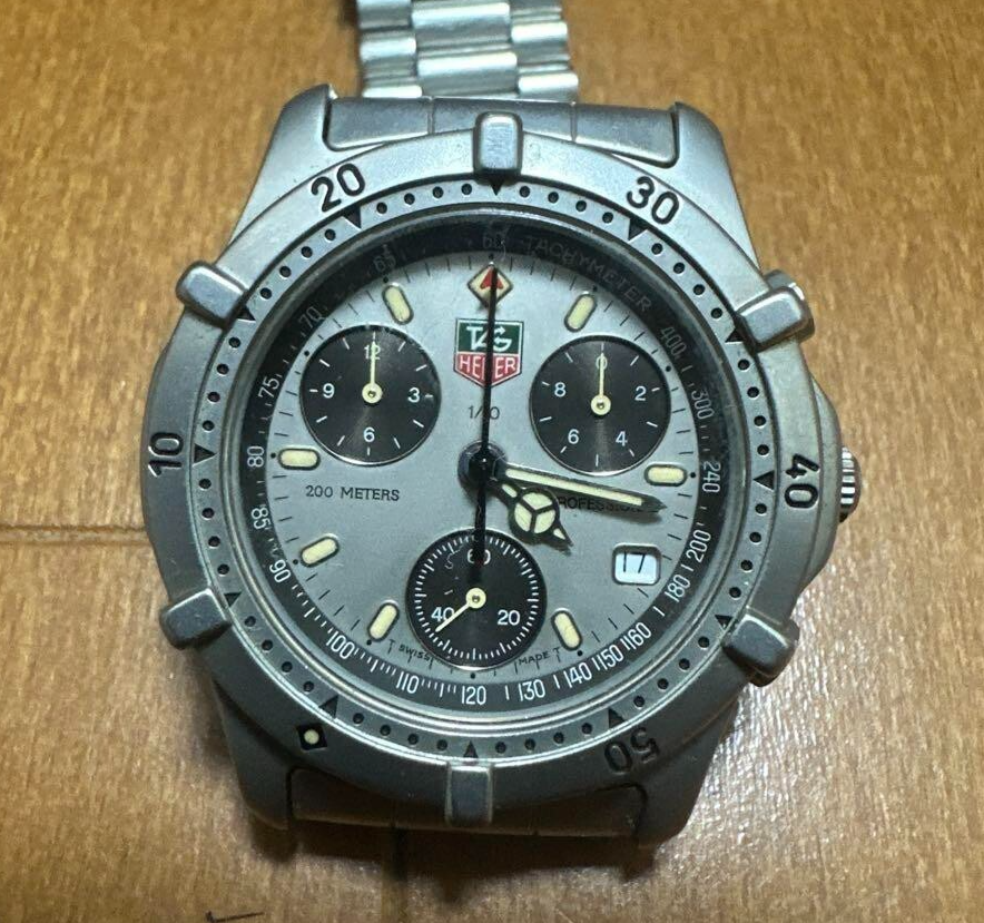 時計 3-1965 Tag Heuer professional CK1112 Tag Heuer Ref CK1112 Blue Dial Chronograph Men's Watch – M