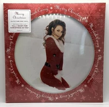 👑Mariah Carey🎄Merry Christmas 2024 [30th Anniversary Picture Disc] White Vinyl