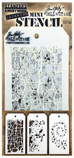Tim Holtz Mini Layering Stencils Hocus Pocus, Grime  Decayed Star Pattern Set