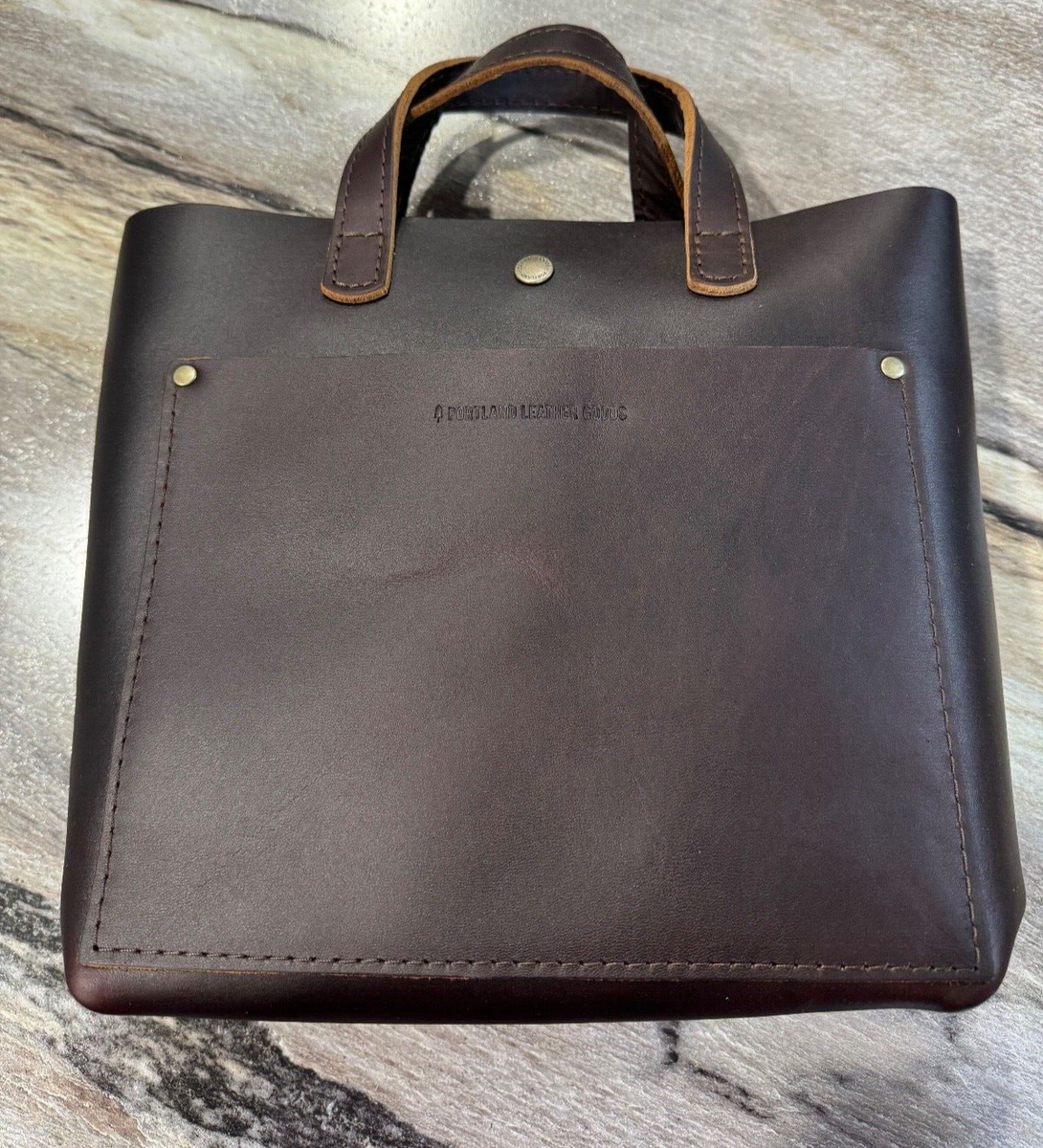 Portland Leather Goods Mini Classic Crossbody Tote Purse Bag - Main Image