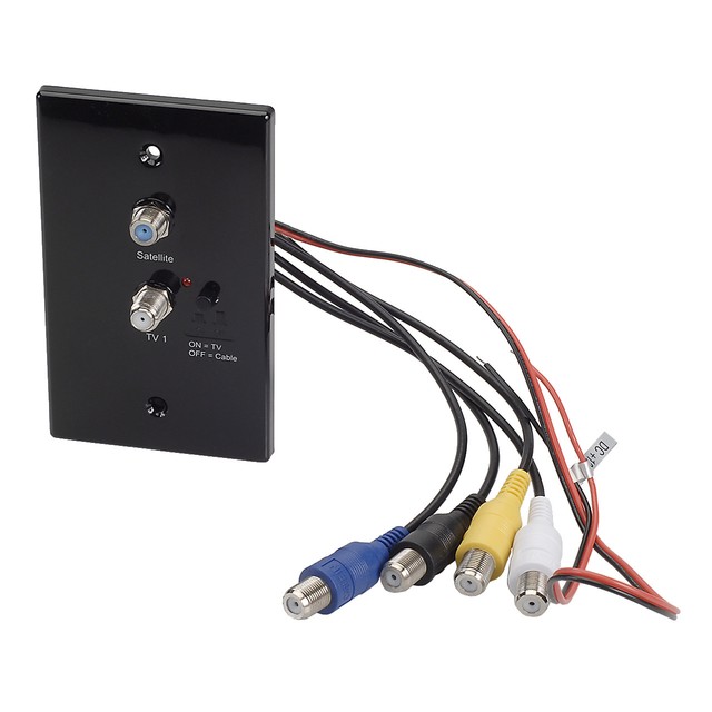 Black Magnadyne Antenna Distribution Wall Plate 12V RV Trailer Coax WSB eBay